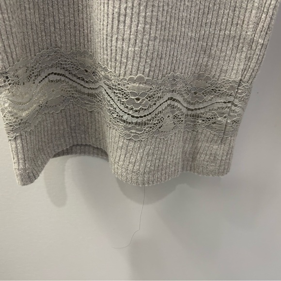 Hem & Thread Gray Ribbed Lounge Pants - Picture 3 of 4